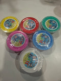 Assorted 2 oz slime cups in multiple bright colors