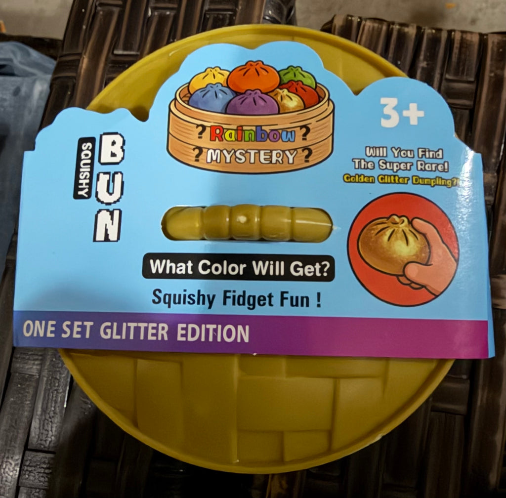 Rainbow Mystery Maltose Squishy – 8.5cm Glitter Mystery Color Fidget Toy