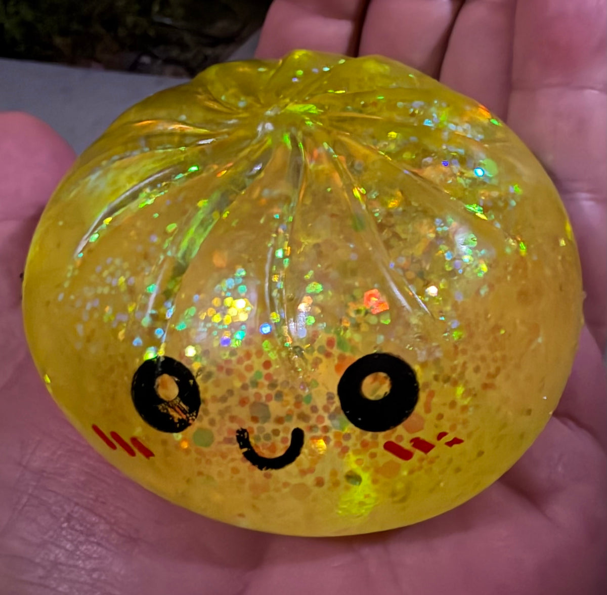 Rainbow Mystery Maltose Squishy – 8.5cm Glitter Mystery Color Fidget Toy