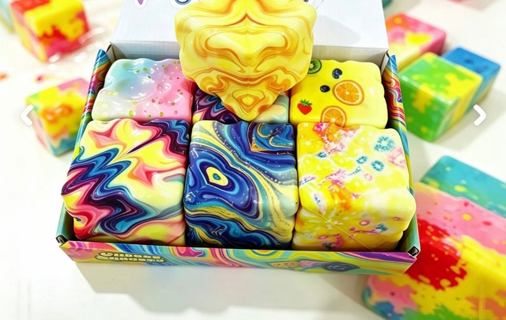 Mystery Assorted Foam Cube Squishy – 6cm Slow-Rise Fidget Toy