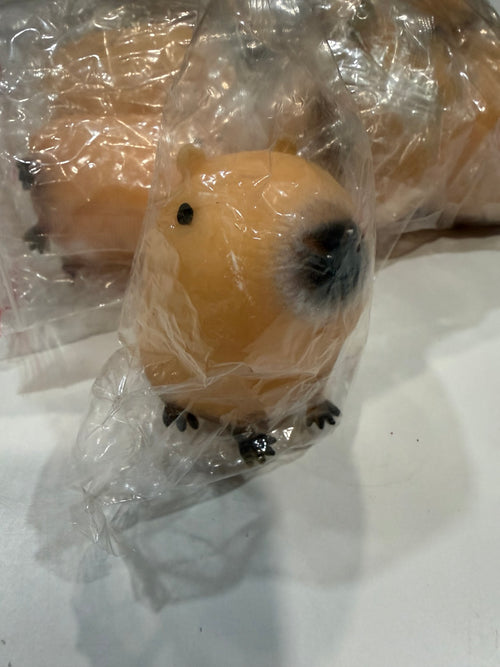 Tan capybara-shaped squishy toy