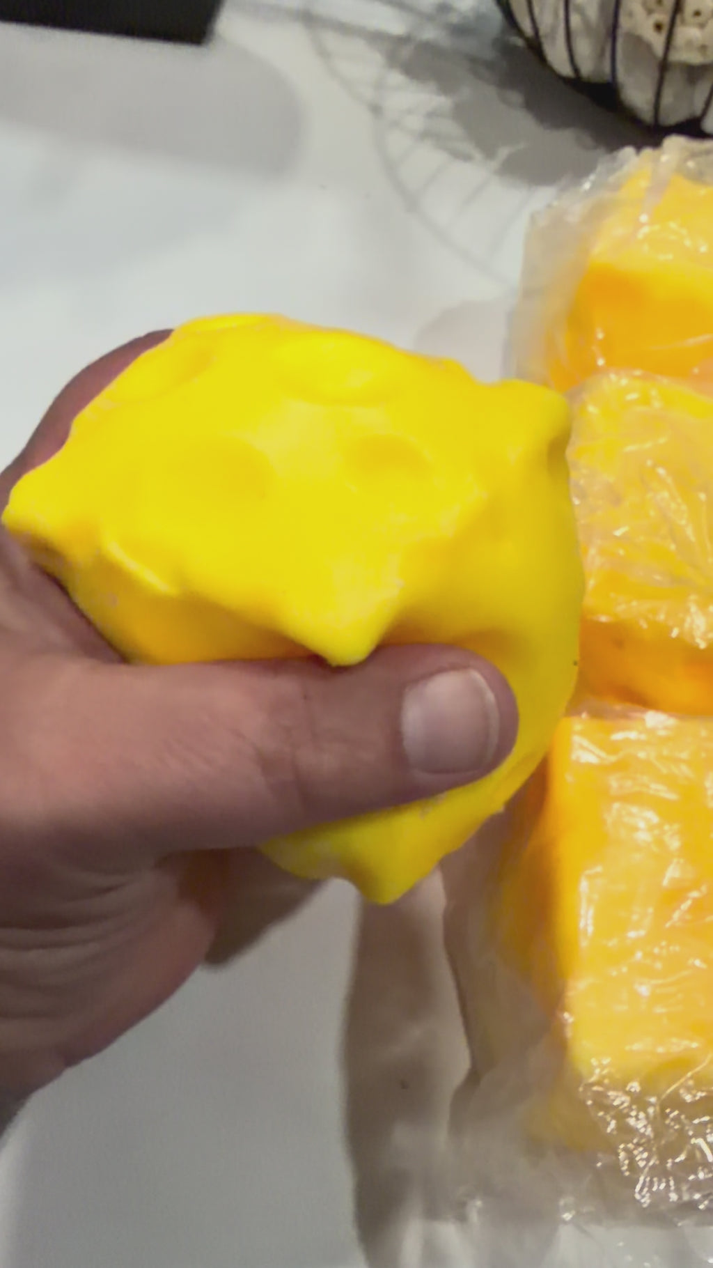 Medium Cheese Squishy – Sensory Fidget Toy