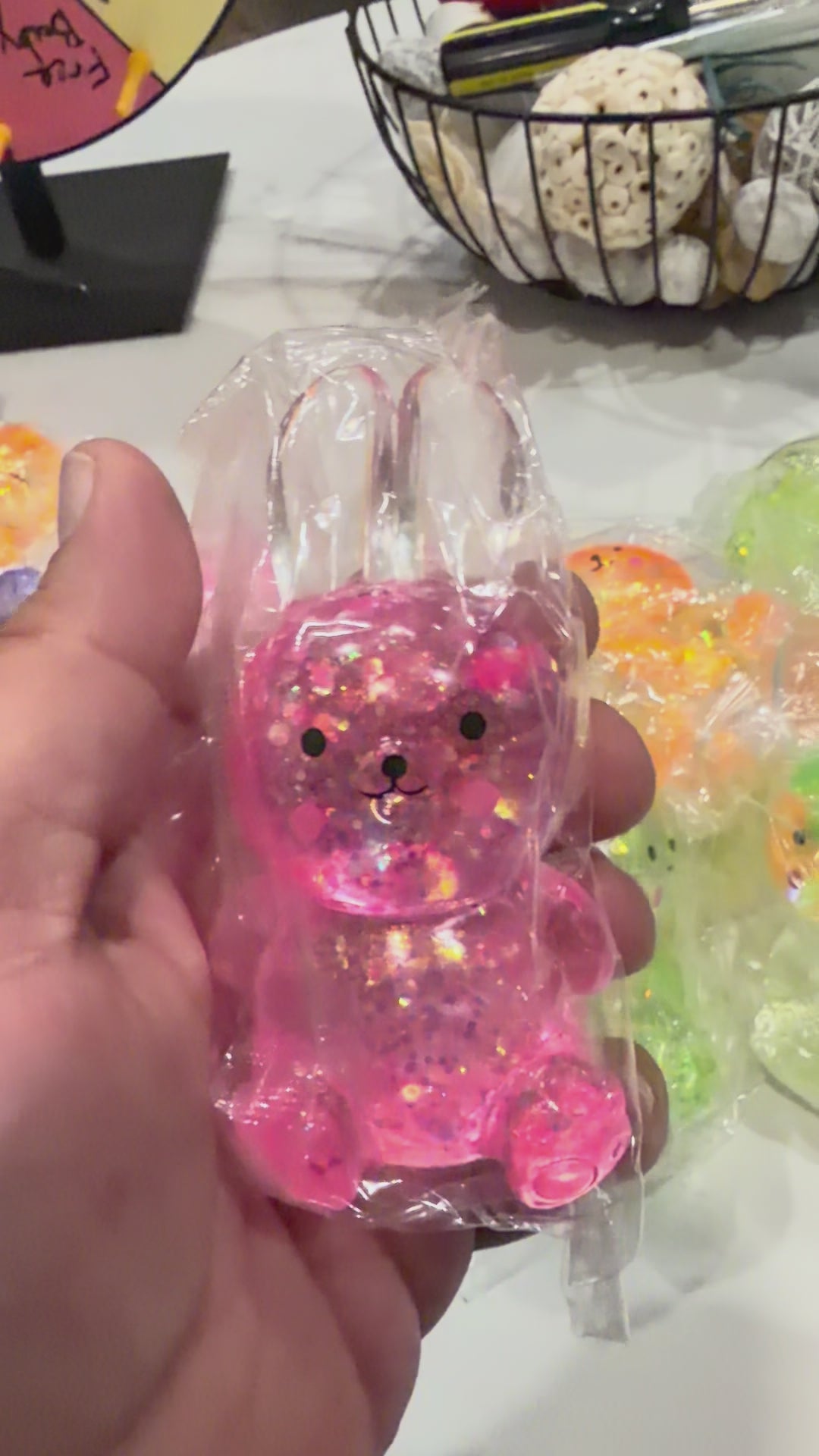 Glitter Bunny Squishy – Sparkly Sensory Fidget Toy
