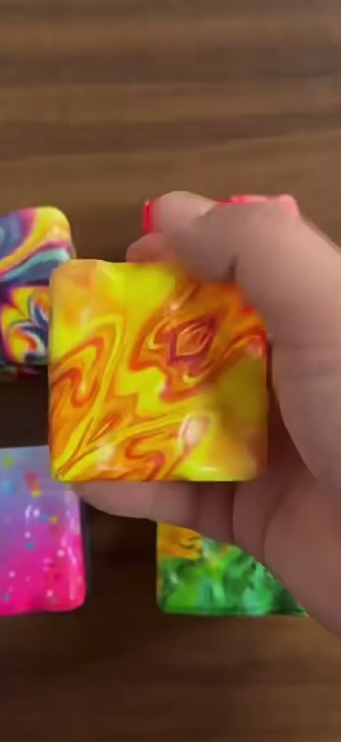 Mystery Assorted Foam Cube Squishy – 6cm Slow-Rise Fidget Toy